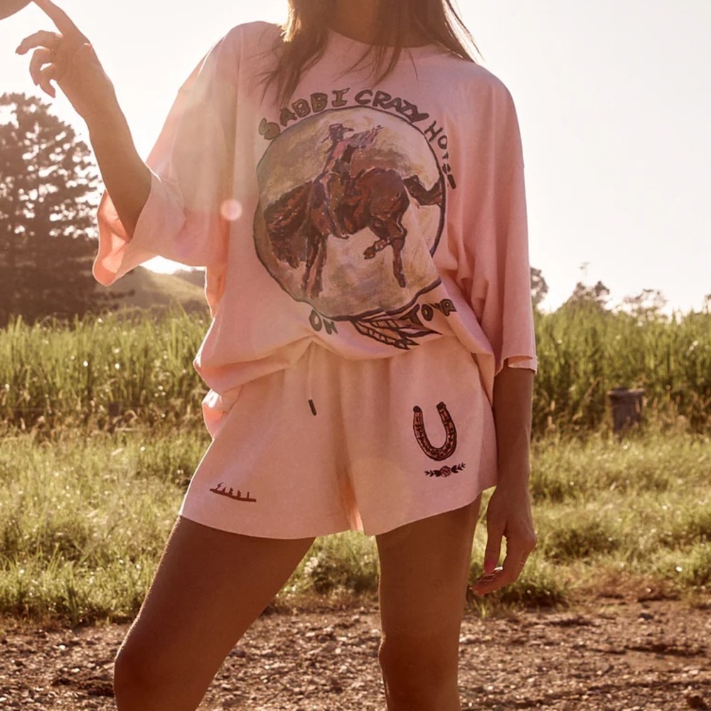Sabbi THE VERY OVERSIZED CRAZY HORSE TEE and matching shorts!! SOLD OUT ONLINE